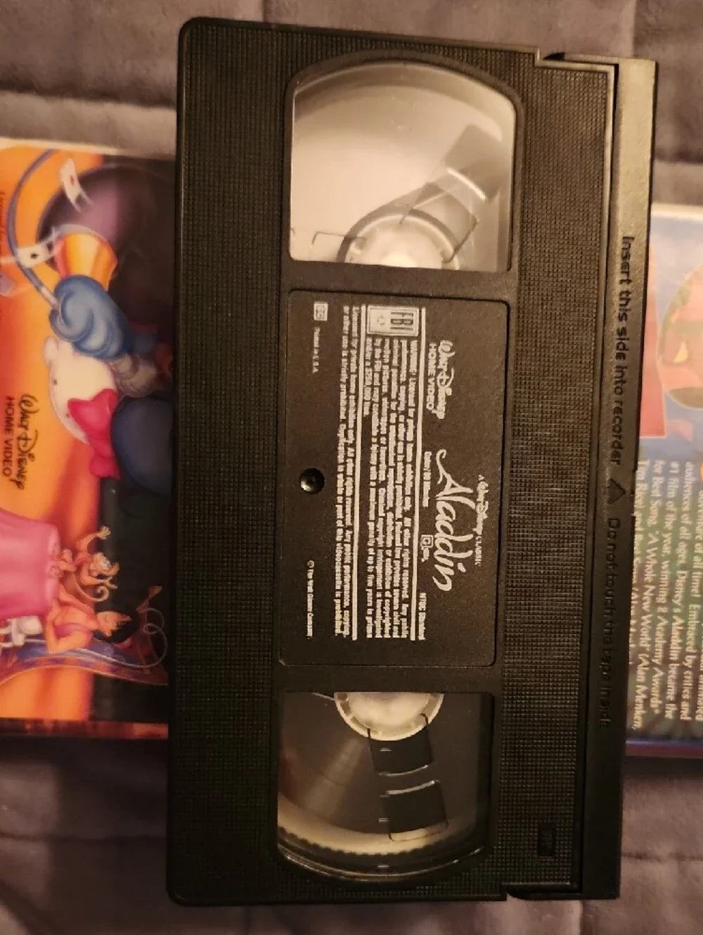 The Classic Black Diamond Walt Disney Aladdin VHS Cover - Colorful
